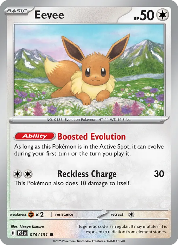 Eevee  — Prismatic Evolutions (074/131) - Normal