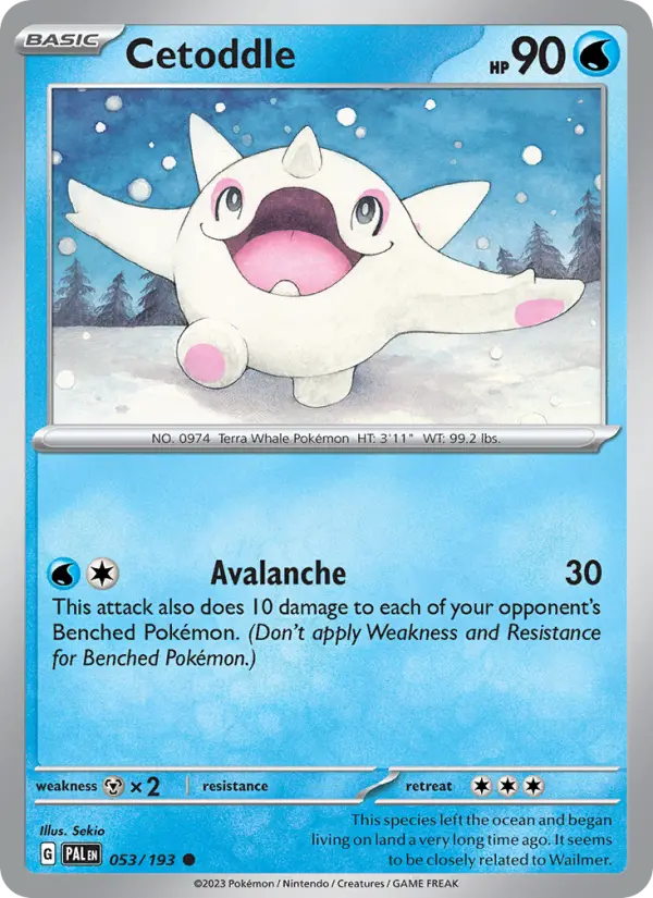 Cetoddle  — Paldea Evolved (053/193) - Normal