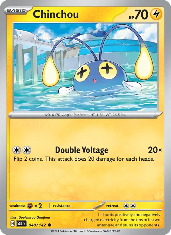 Chinchou  — Stellar Crown (048/142) - Reverse Holofoil