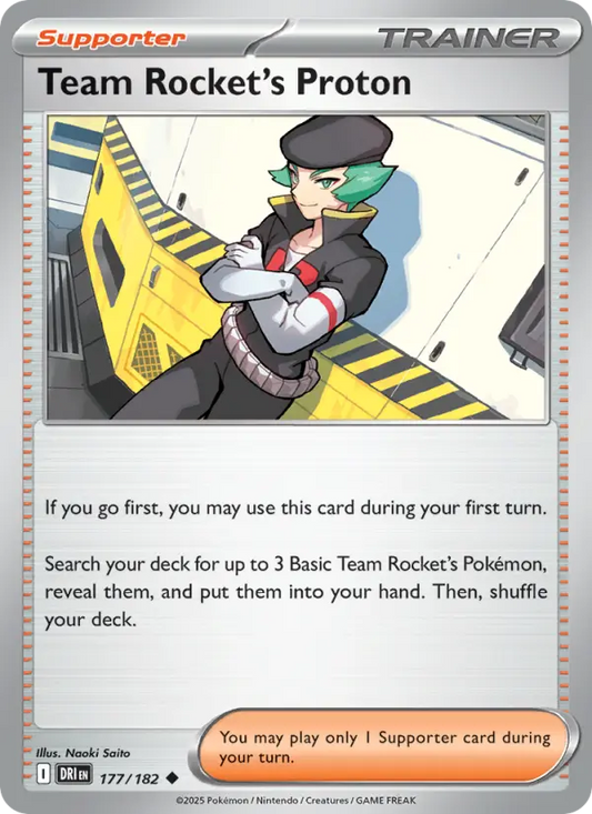 Team Rocket's Proton  — Destined Rivals (177/182) - Reverse Holofoil