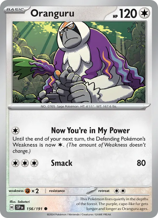 Oranguru  — Surging Sparks (156/191) - Reverse Holofoil