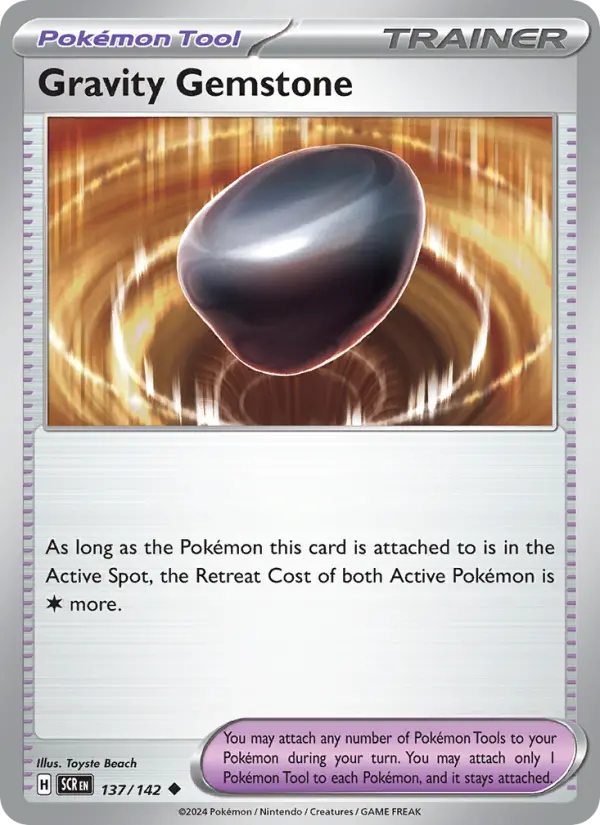 Gravity Gemstone  — Stellar Crown (137/142) - Reverse Holofoil