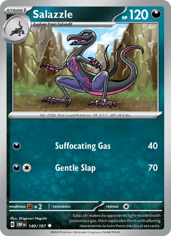 Salazzle  — Obsidian Flames (140/197) - Normal