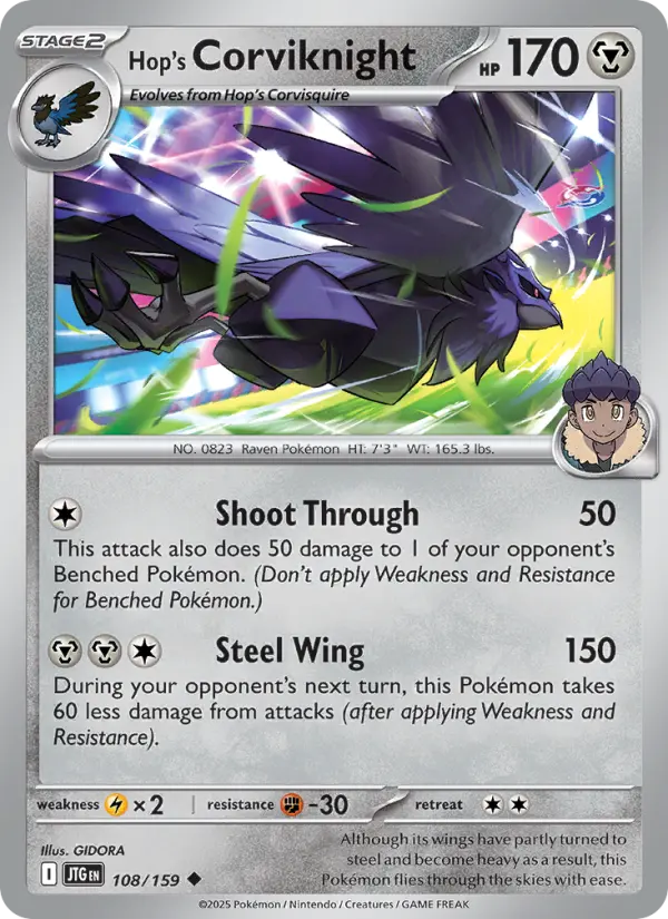 Hop's Corviknight  — Journey Together (108/159) - Normal
