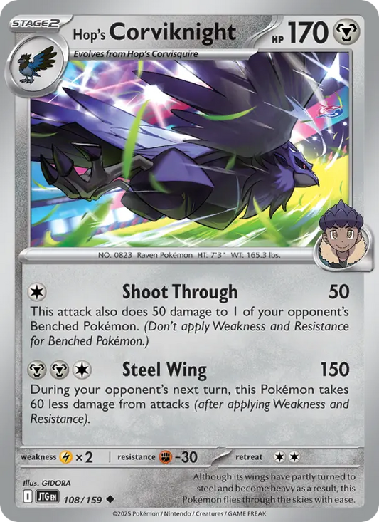 Hop's Corviknight  — Journey Together (108/159) - Normal