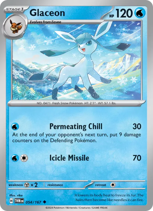 Glaceon  — Twilight Masquerade (054/167) - Normal