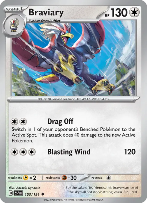 Braviary  — Surging Sparks (153/191) - Normal