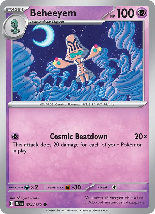 Beheeyem  — Temporal Forces (074/162) - Normal