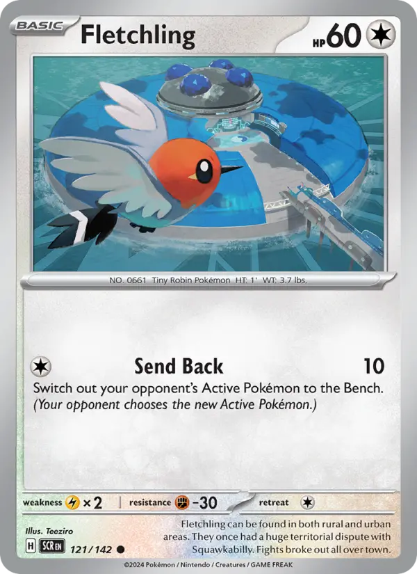 Fletchling  — Stellar Crown (121/142) - Reverse Holofoil
