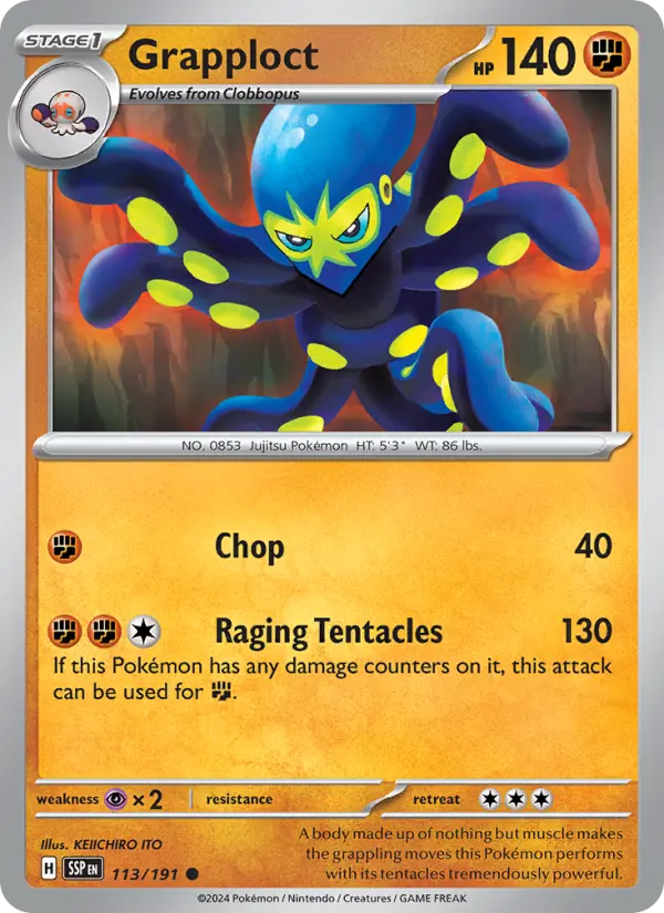 Grapploct  — Surging Sparks (113/191) - Reverse Holofoil