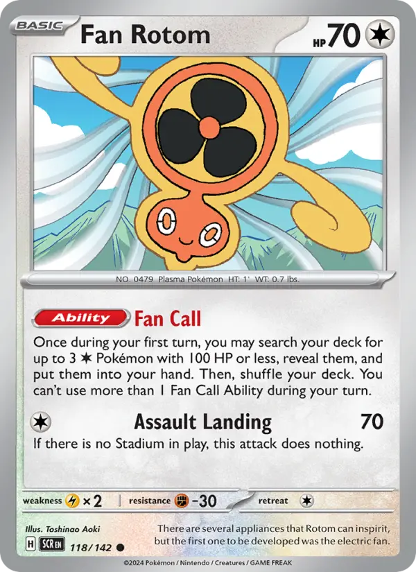 Fan Rotom  — Stellar Crown (118/142) - Normal