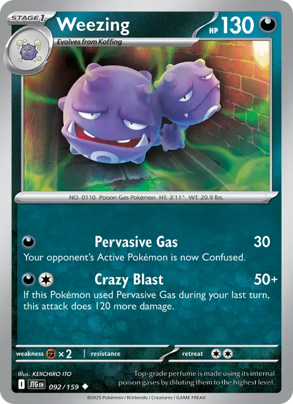 Weezing  — Journey Together (092/159) - Normal