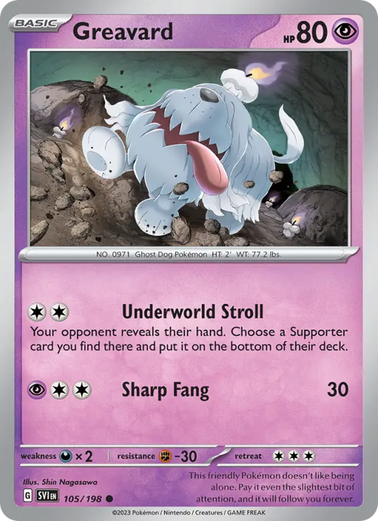 Greavard   — Scarlet & Violet Base Set (105/198) - Normal